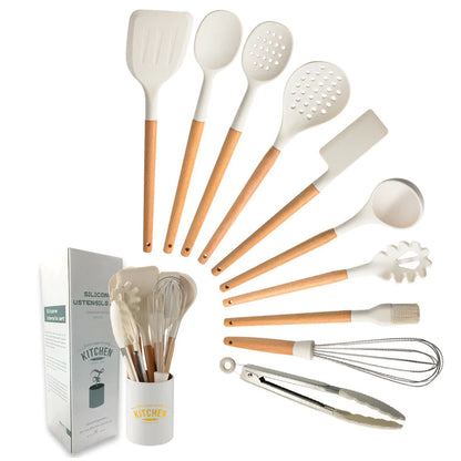 White Silicone Kitchenware Set