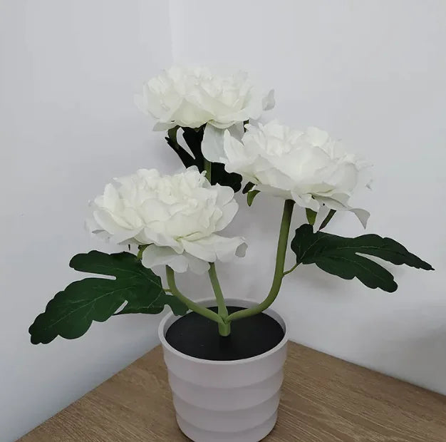 Peony Plant Desk Lamp