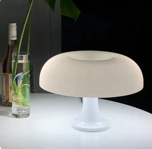 Italy Designer LED Mushroom Table Lamp – Modern Minimalist Lighting for Bedroom, Living Room, and Hotel