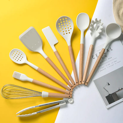 White Silicone Kitchenware Set